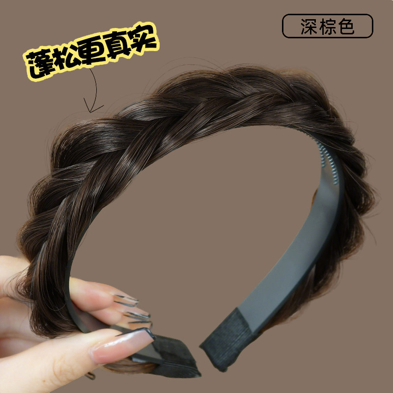 仿真麻花辫假发发箍女鱼骨辫