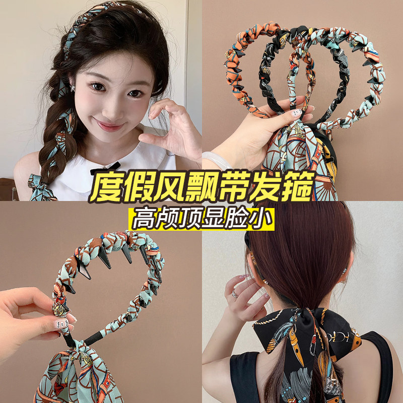 复古齿梳波浪带齿头箍