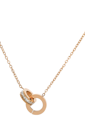 玫瑰金项链锁骨链轻奢小众设计