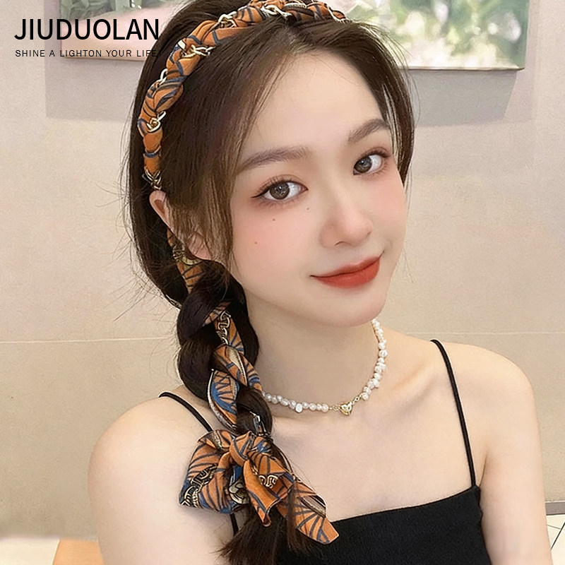百搭编发发箍女款高级感