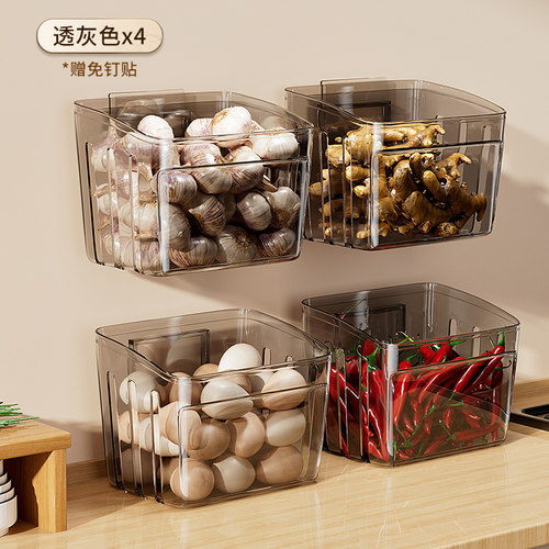 家用壁挂加厚姜蒜收纳盒