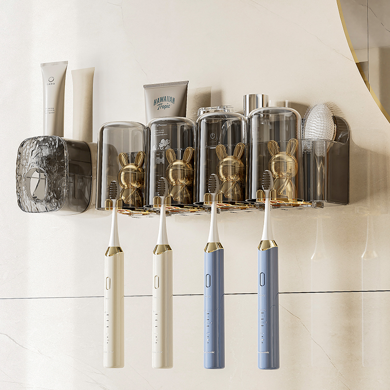 【四杯牙刷架】沥水通风强力承重