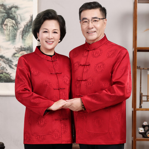 中老年唐装中式婚宴过寿生日