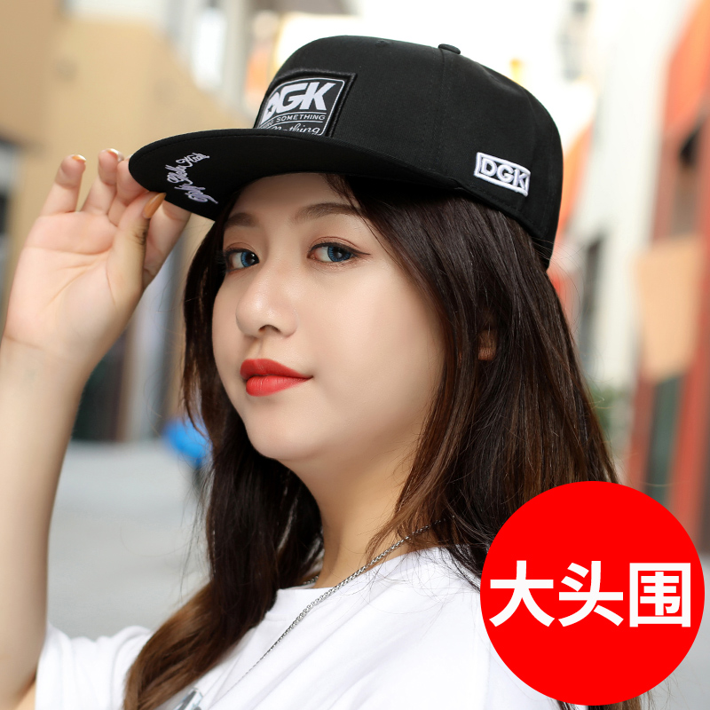 平檐棒球帽大头围帽子