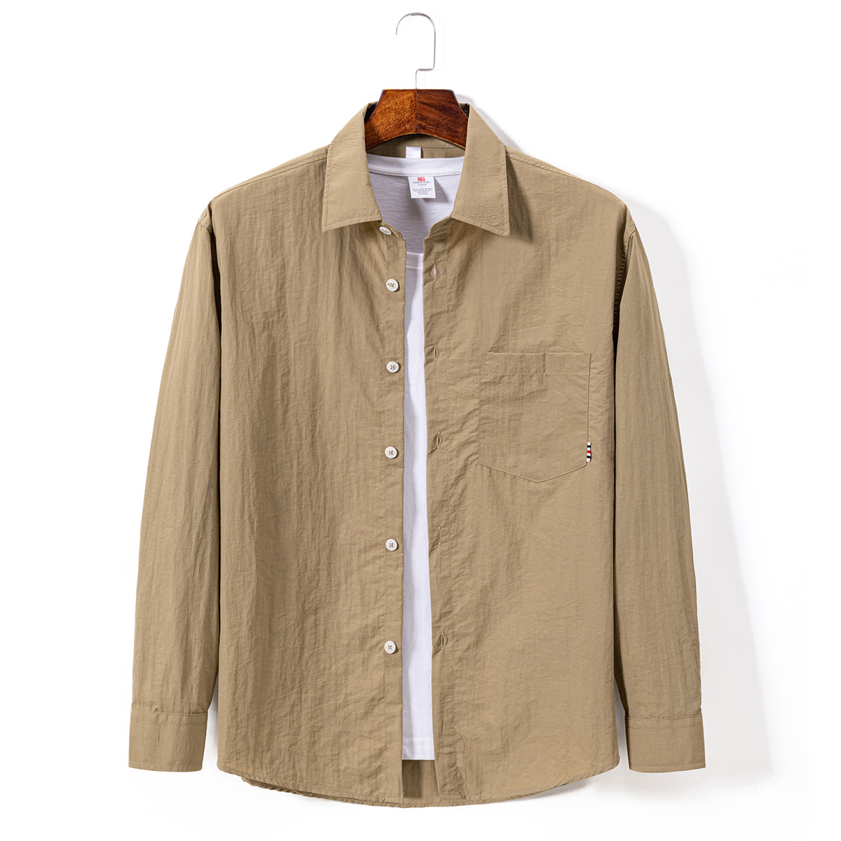 夏季北欧速干防晒男士长袖衬衫