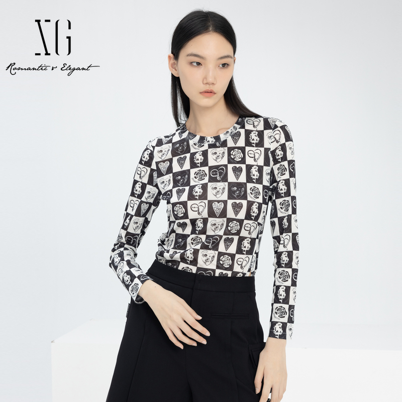 XG/雪歌长袖通勤常规T恤