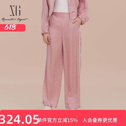 XG/雪歌春季新款通勤直筒裤