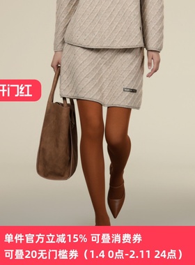 XG/雪歌2025年冬季新款休闲显瘦针织半身裙短裙女XK411048A560