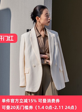 XG/雪歌26年春新款西装外套女宽松韩版通勤气质上衣XL107007A191