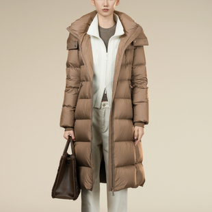 休闲宽松百搭连帽羽绒服外套女XK406009A609 新款 雪歌25年冬季