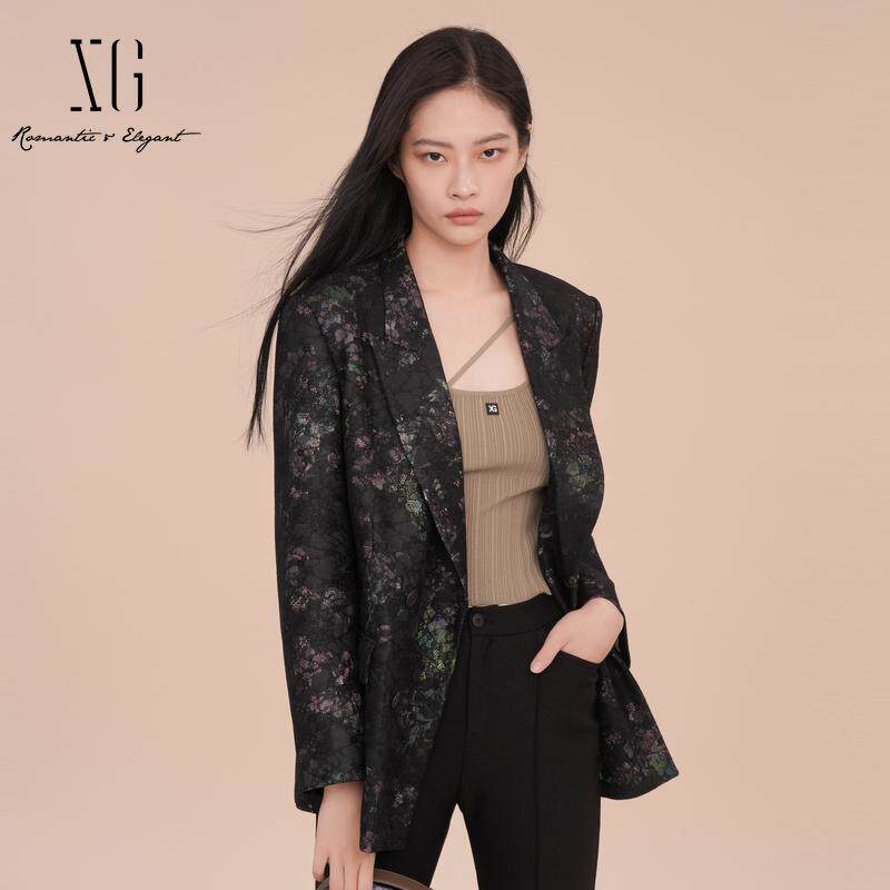 XG/雪歌25年专柜镂空绣花西装