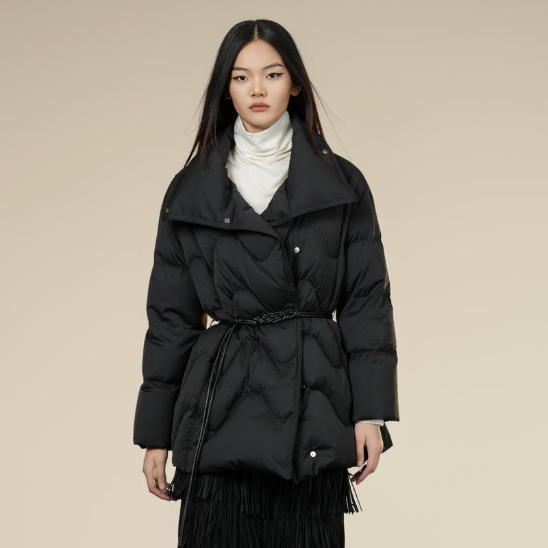 XG/雪歌收腰休闲鸭绒羽绒服外套