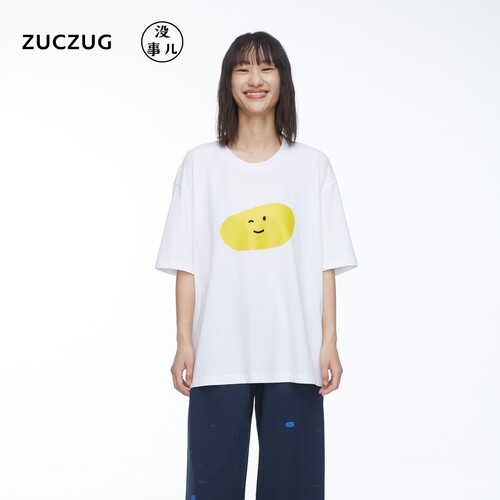 ZUCZUG没事儿棉亚麻针织布T恤