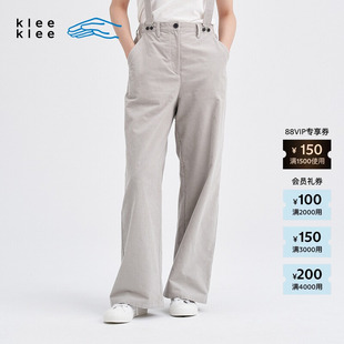 秋女士环保棉复古灯芯绒可拆卸背带裤 素然 klee