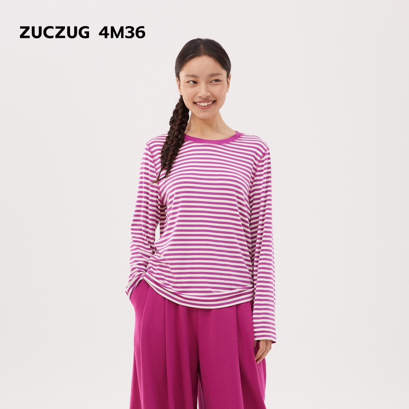 ZUCZUG4M36弹力微松长袖T恤