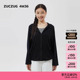 25夏女士经典 素然ZUCZUG 4m36 休闲超薄华夫罗纹带帽卫衣