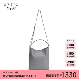 one 素然extra 复古平纹牛皮中号斜背包 新品 24春夏女士经典