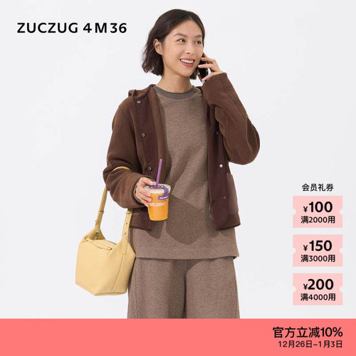 ZUCZUG4M36双面摇粒绒带帽外套