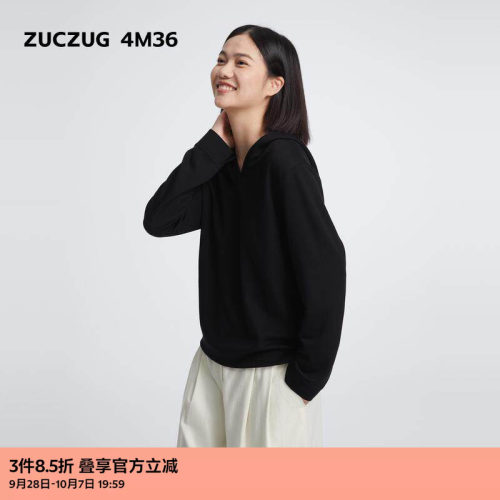 ZUCZUG4M36空气层V领带帽卫衣