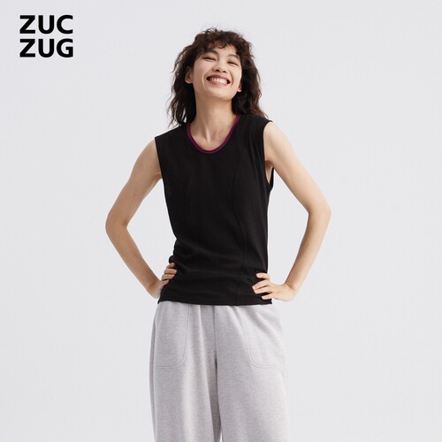 ZUCZUG素然气质柔软针织布背心
