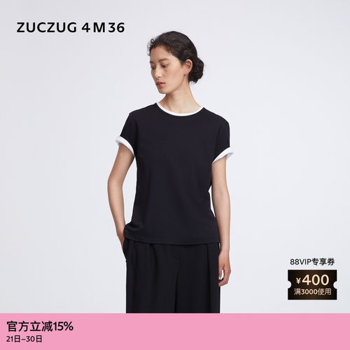ZUCZUG4M36针织布合体短袖T恤