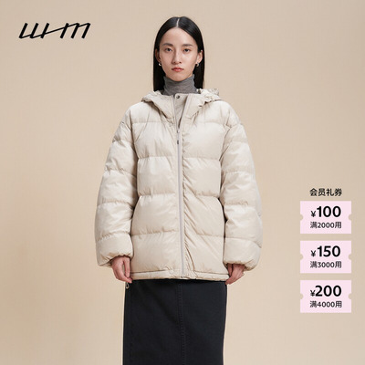 WHM双面穿连帽厚羽绒