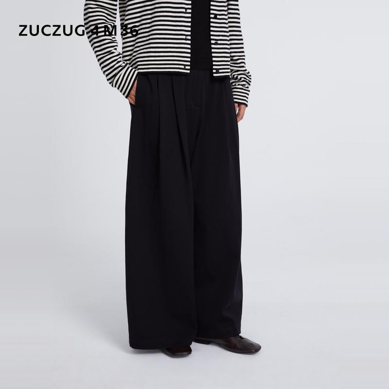ZUCZUG4M36斜纹布宽松阔腿裤