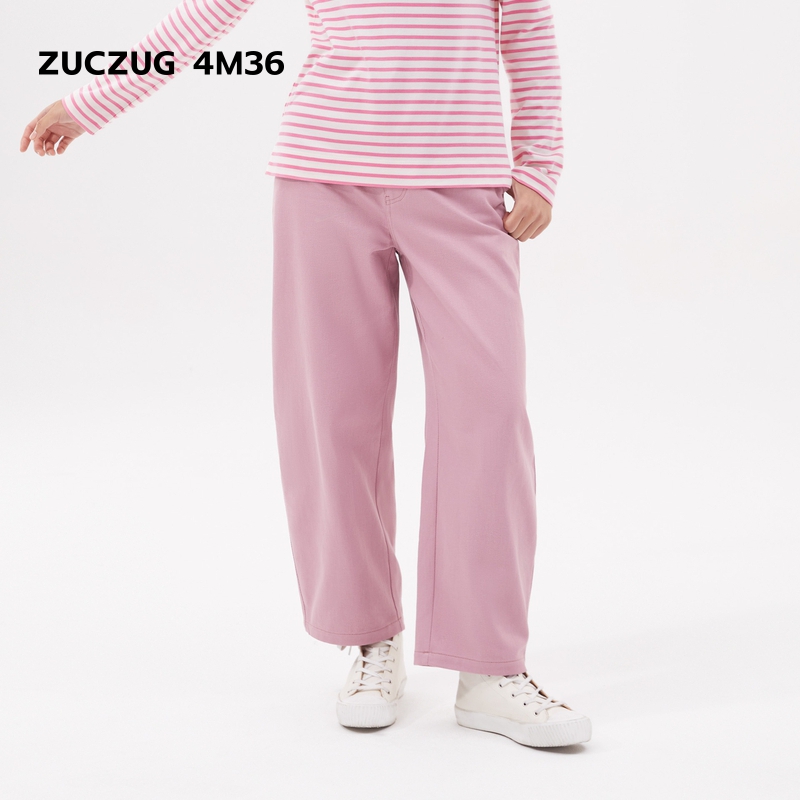 ZUCZUG4M36斜纹布九分弧形裤
