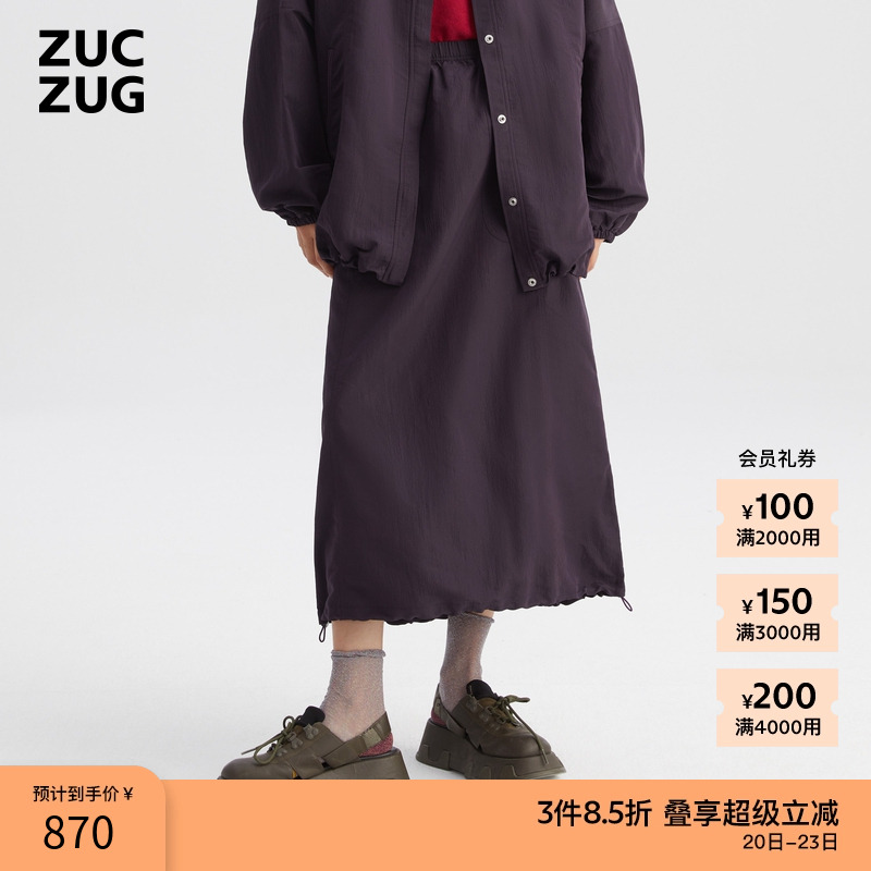 ZUCZUG经典进口厚涤纶布半裙
