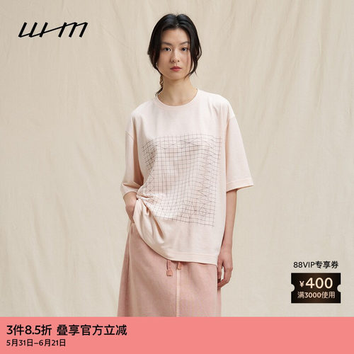 WHM杂点设计感宽松短袖T恤
