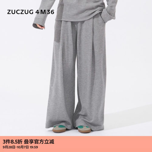 ZUCZUG4M36空气层褶裥阔腿裤