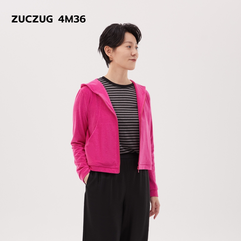 ZUCZUG4M36针织布修身拉链卫衣
