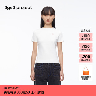 project 龙年系列 素然3ge3 24春夏女士多色基础纯棉针织布T恤