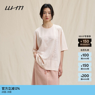 T恤 女士气质休闲杂点设计感宽松短袖 素然WHM 夏季