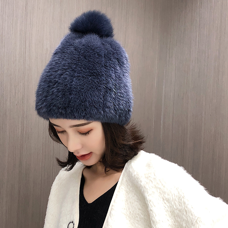 宾雅图高品质加密双面女弹力帽子