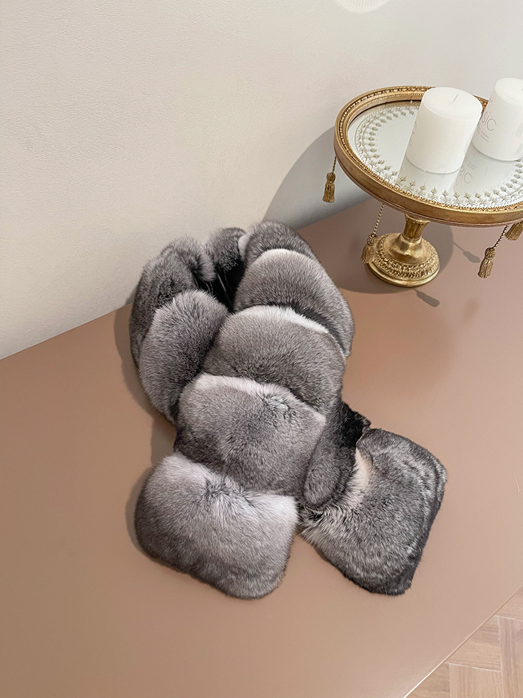 宾雅图秋冬女龙猫毛夹子款