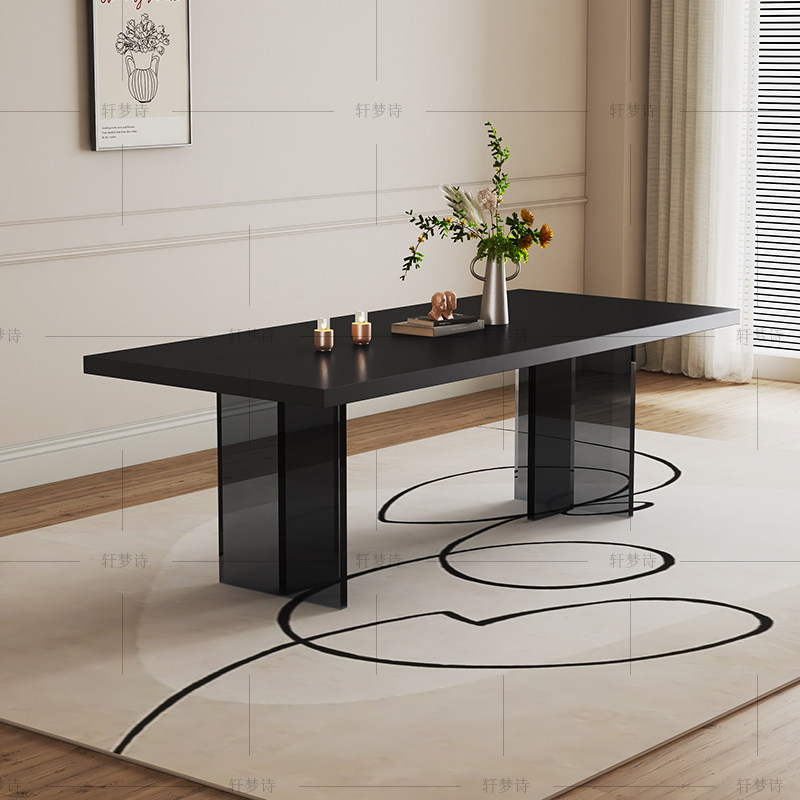 亚克力悬浮岩板餐桌椅轻奢现代简约网红小户型下挂长方形家用饭桌,住宅家具,岩板餐桌,淘宝优惠券,粉丝福利购,淘宝优惠卷
