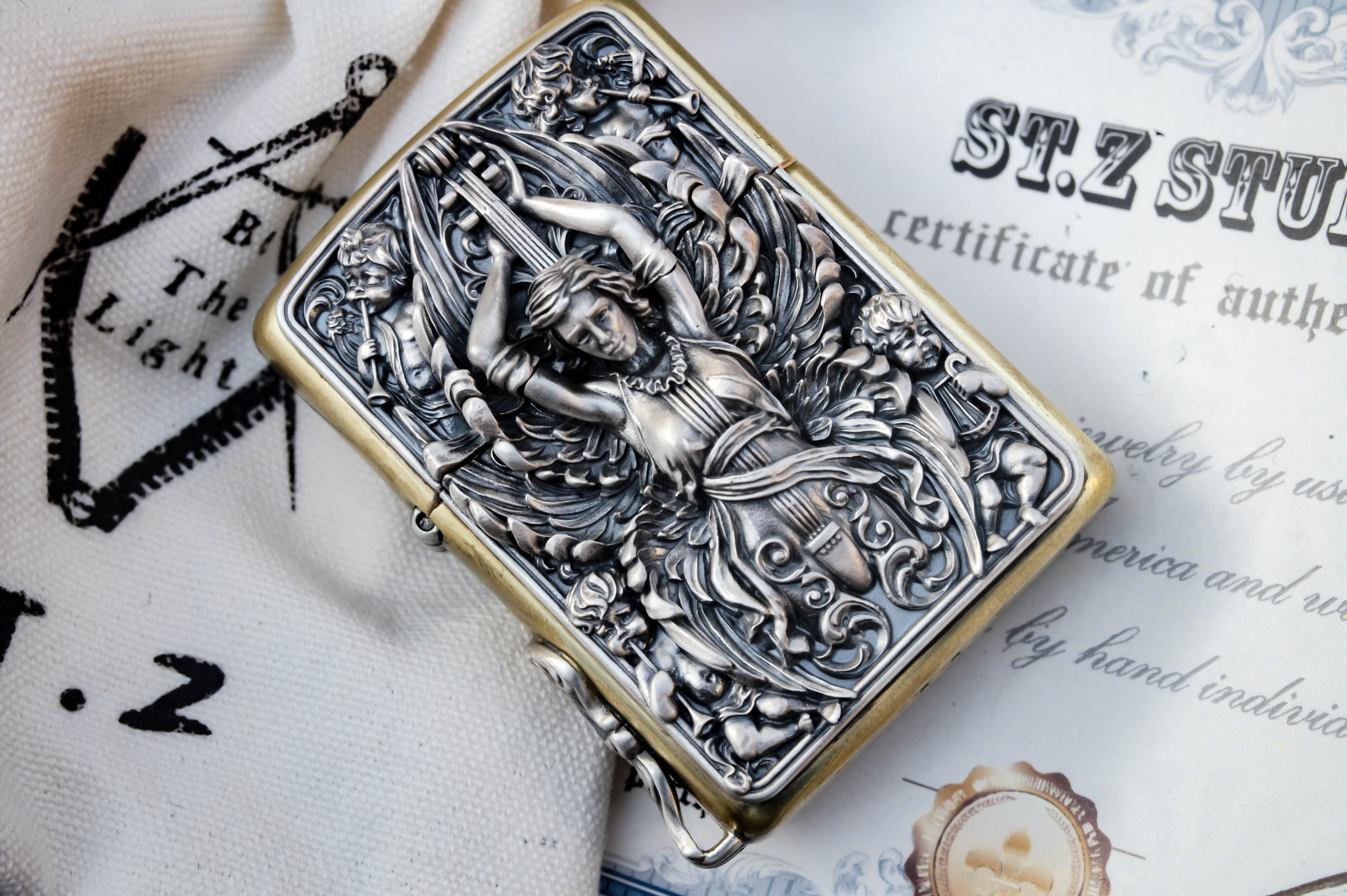 打火机stzzippo正版琴魂