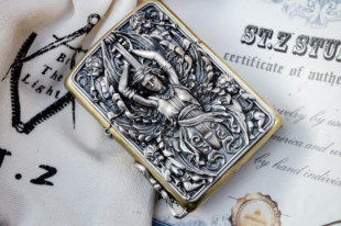 STZ原创打火机正版zippo盔甲机改造925银建模铸造六翼天使EDLT01