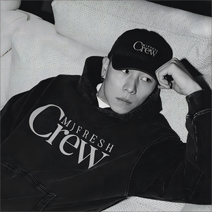 Crew系列潮流刺绣棒球帽美式 顽童MJFRESH 鸭舌帽 瘦子E.SO同款