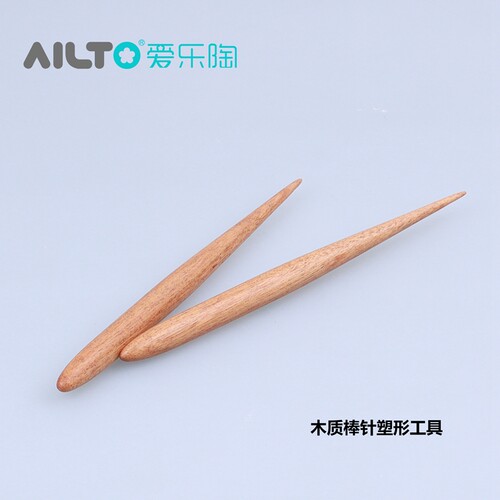 木棒针加粗 木质工具 滚棒 粘合 抹平 软陶泥 超轻粘土ob11 DIY