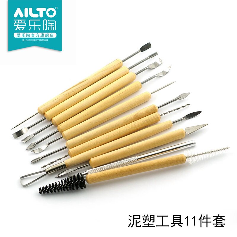 AILTO爱乐陶软陶泥DIY陶艺模型工具泥塑雕塑11件套木质在类目 模玩/动漫/周边/cos/桌游, 模型制作工具/辅料耗材中 - 来自Buy2taobao.com提供专业的淘宝代购服务