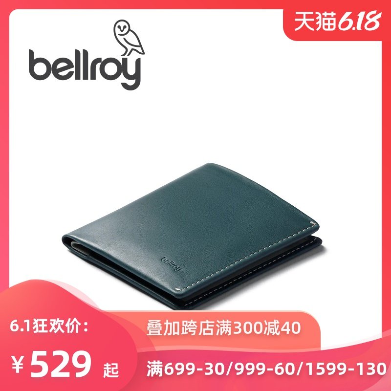 Bellroy澳洲进口Note Sleeve时尚男士皮夹牛真皮短款钱包男女超薄