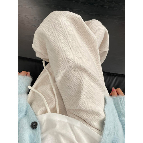 巨显瘦！奶白色麦穗休闲裤~