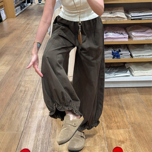 巨显瘦！花苞灯笼休闲裤女~