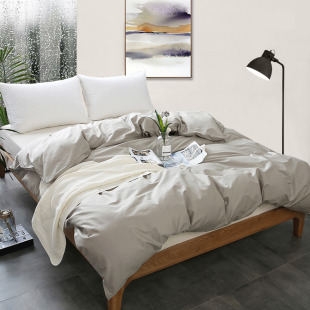 1.8x2.2x2.4米床双人被罩褥子套 全棉素色被套单人0.9x1.9x1x1.5