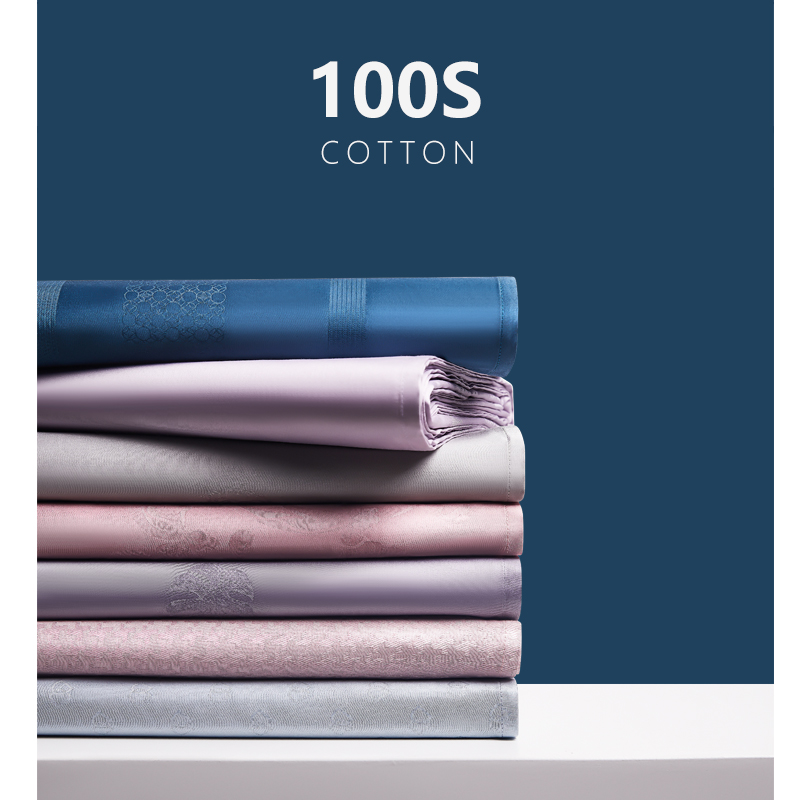 纯色高端长绒棉纯棉床单单件全棉双人床提花纯色枕套三件套被单