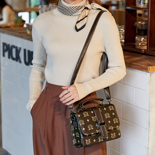 米印 Вместительная и большая ретро универсальная сумка через плечо на одно плечо, коллекция 2023