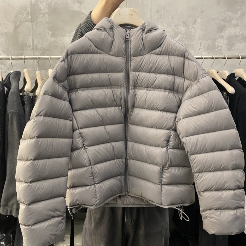 韩国温暖塌肩廓形潮款羽绒服