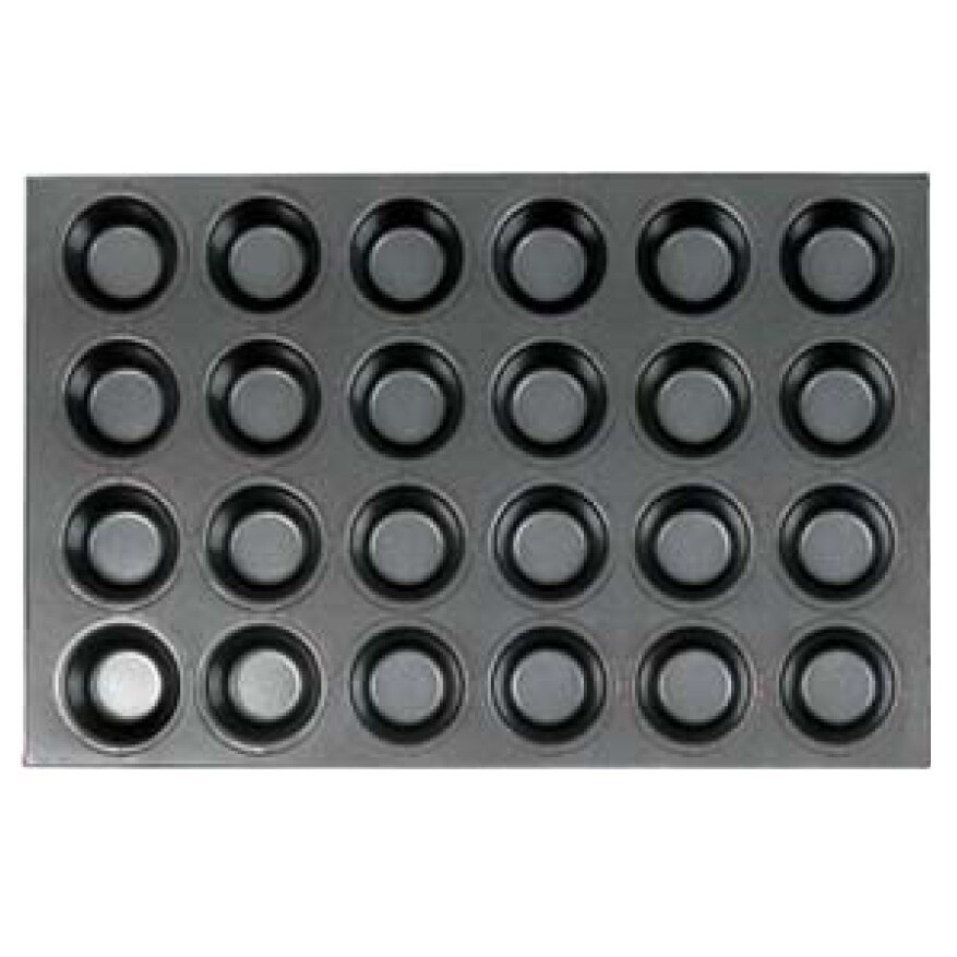 三能多连式小蛋糕模24连矽利康不沾马芬杯子布丁模烤盘模具SN9083